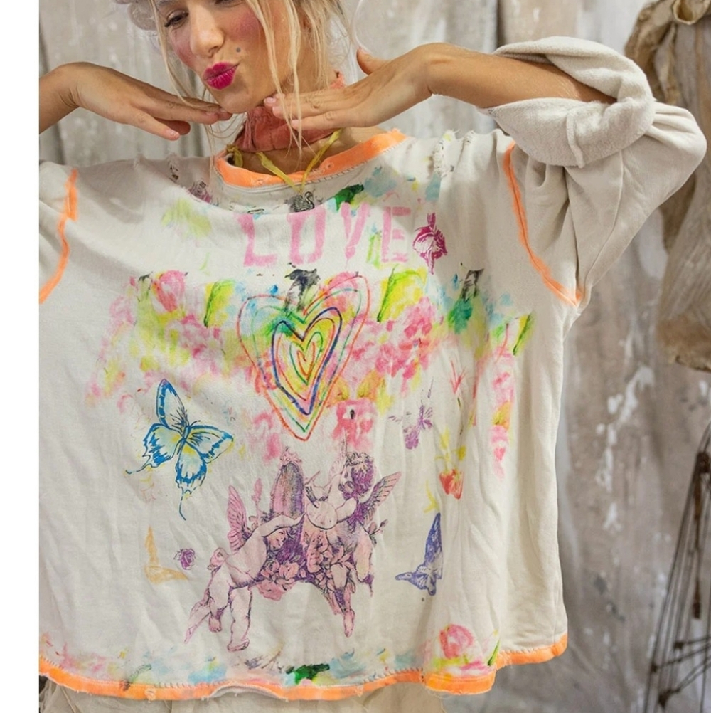 Magnolia Pearl Painting Clouds Sweatshirt